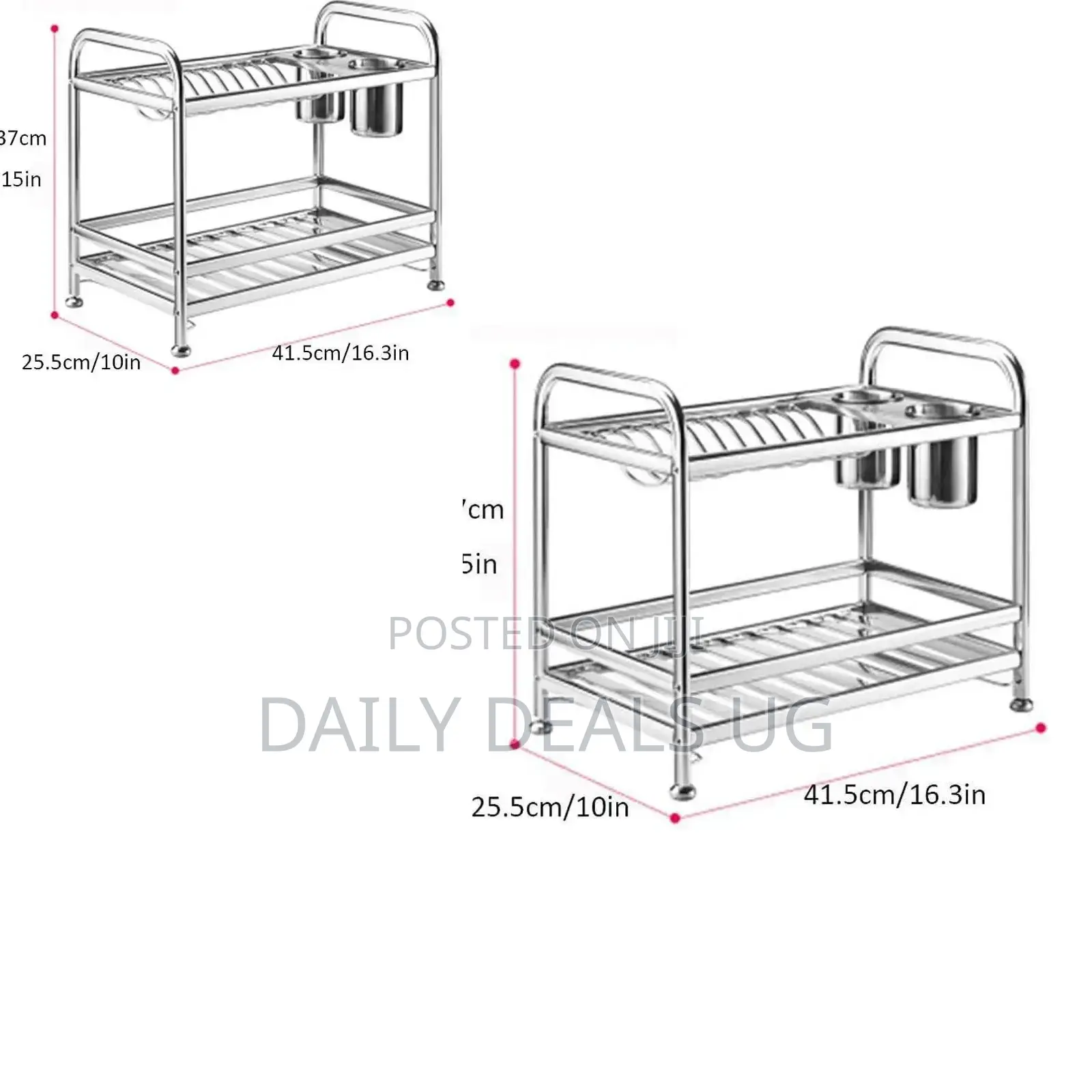 2 Layer Aluminum Dish Rack