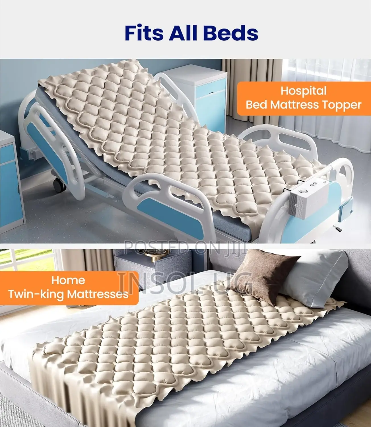 Alternating Pressure Pressure Relief Mattress.