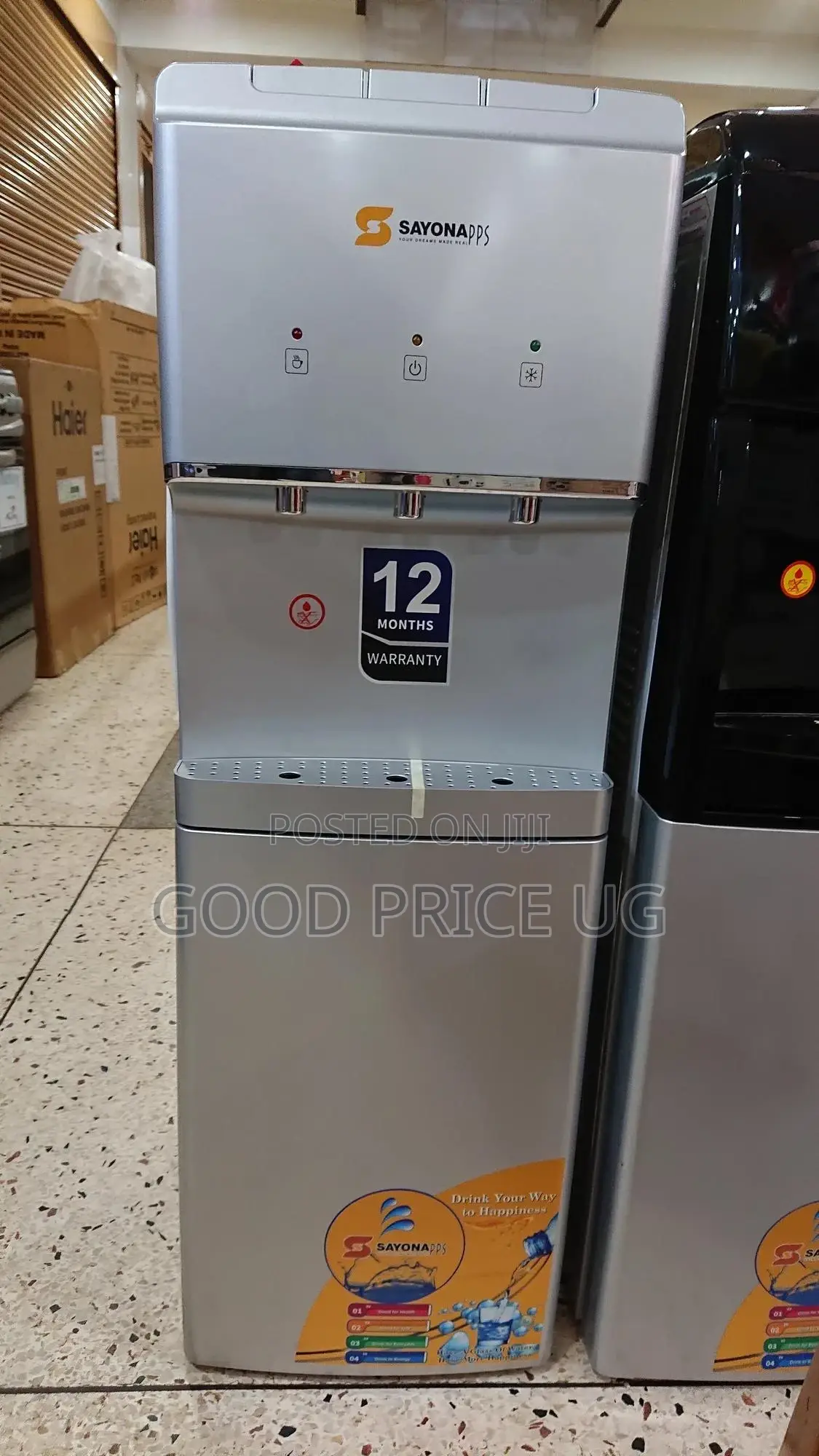 Sayona 3 Tap Silver Dispenser