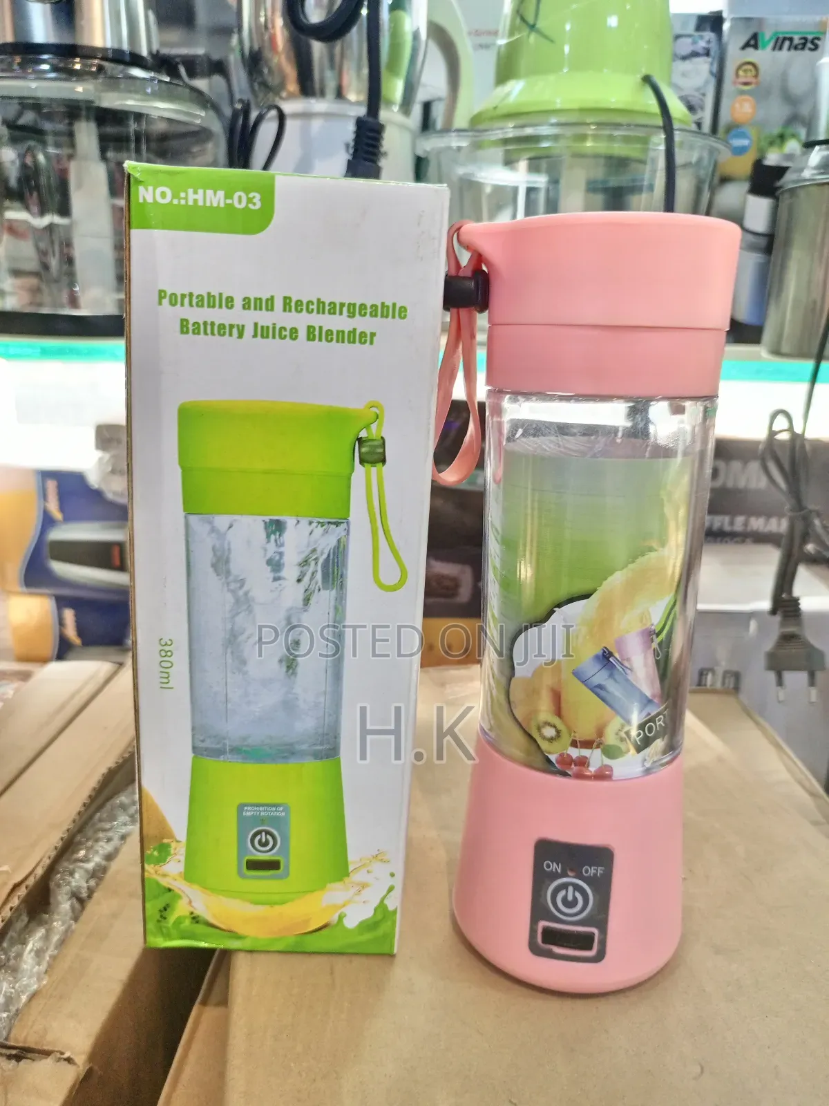 Portable and Rechargeable Juice Blender.