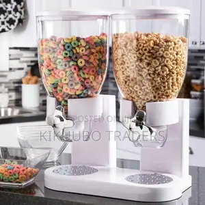 Double Cereal/ Dry Food Dispenser