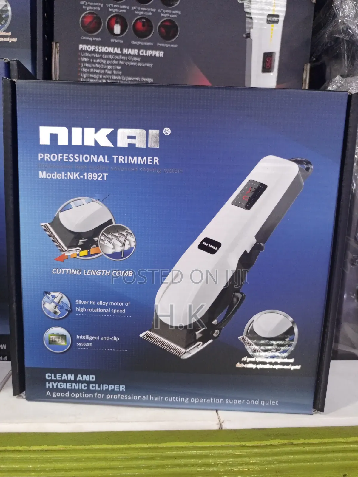 Nikai Professional Hair Trimmer, Model NK-1892T.