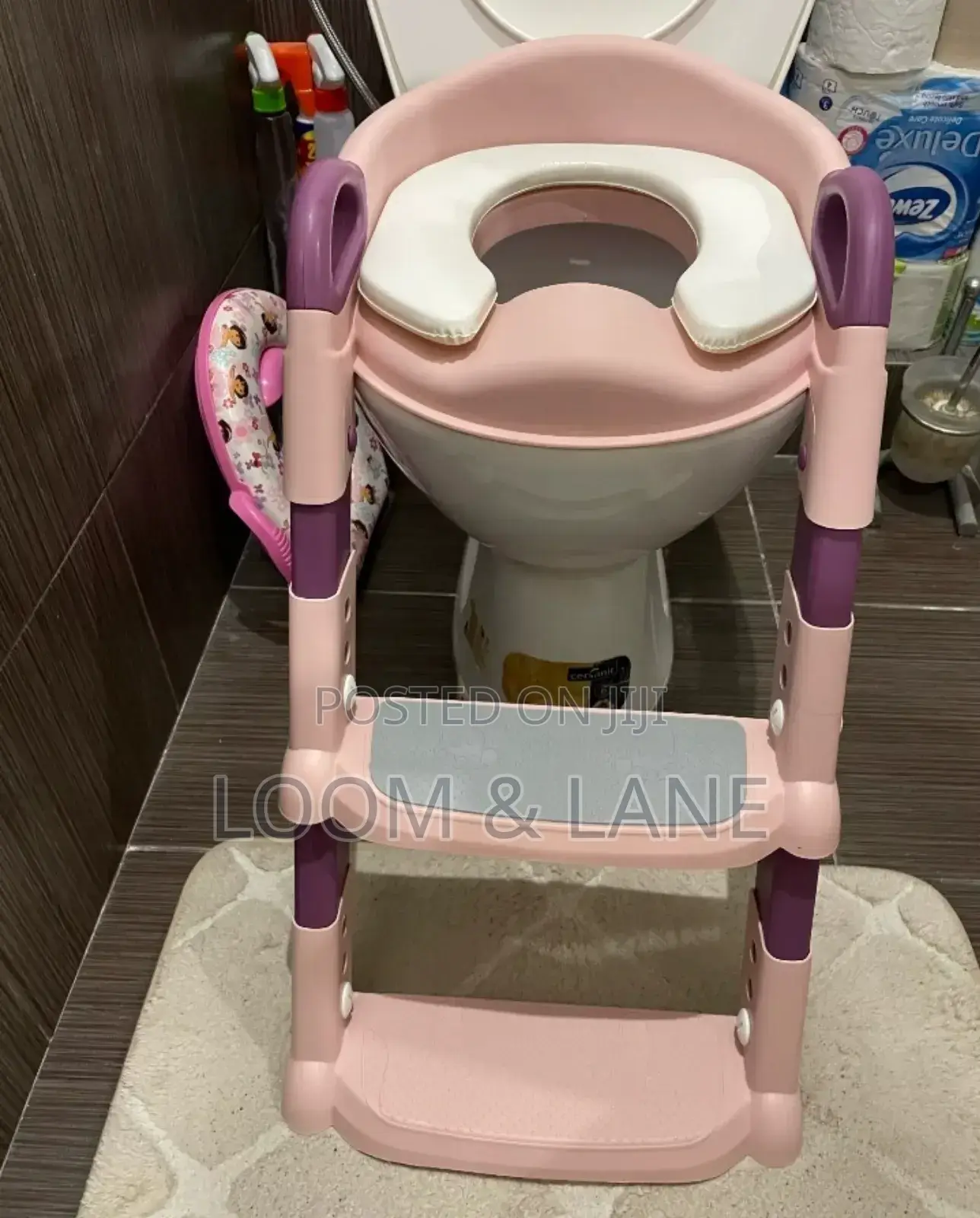 Foldable Stepped Kids Potty Training Toilet Seat