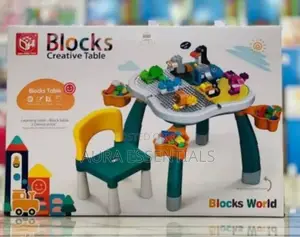 Creative Blocks Table and Study Table With a Chair