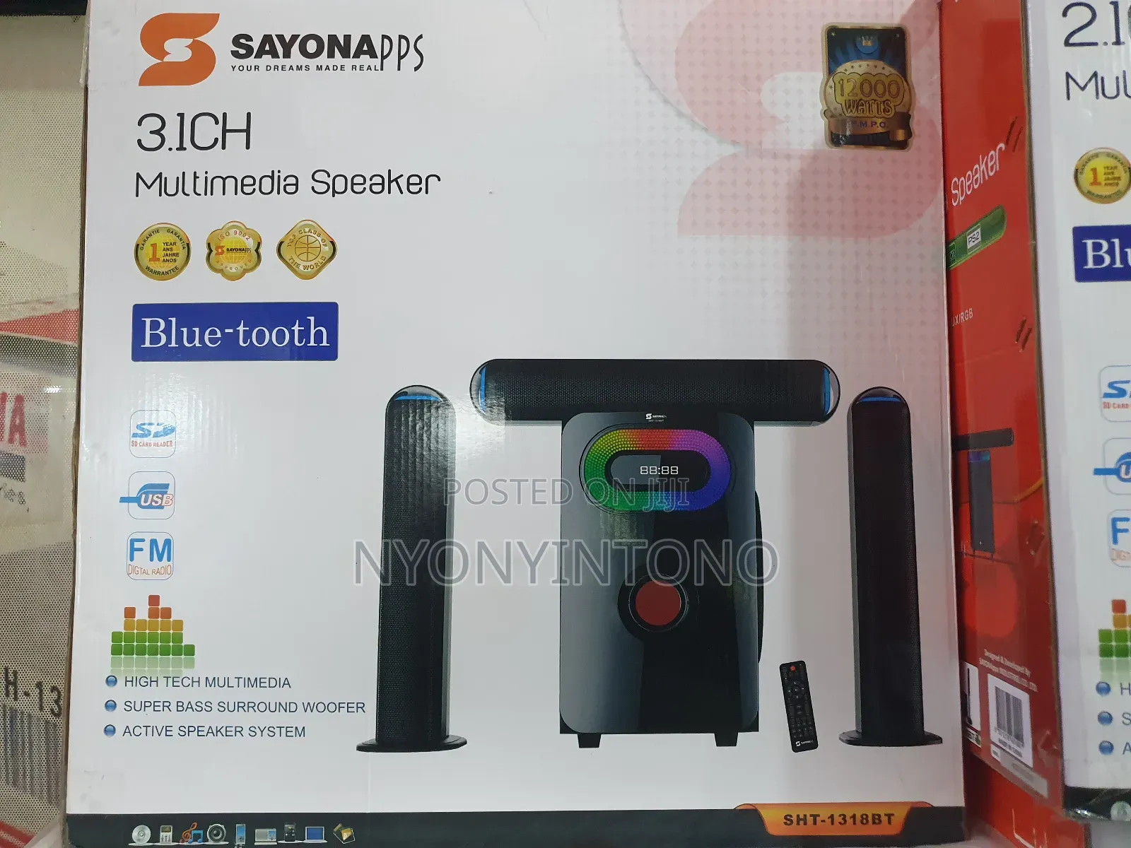 Sayona Multimedia Speaker With Bluetooth