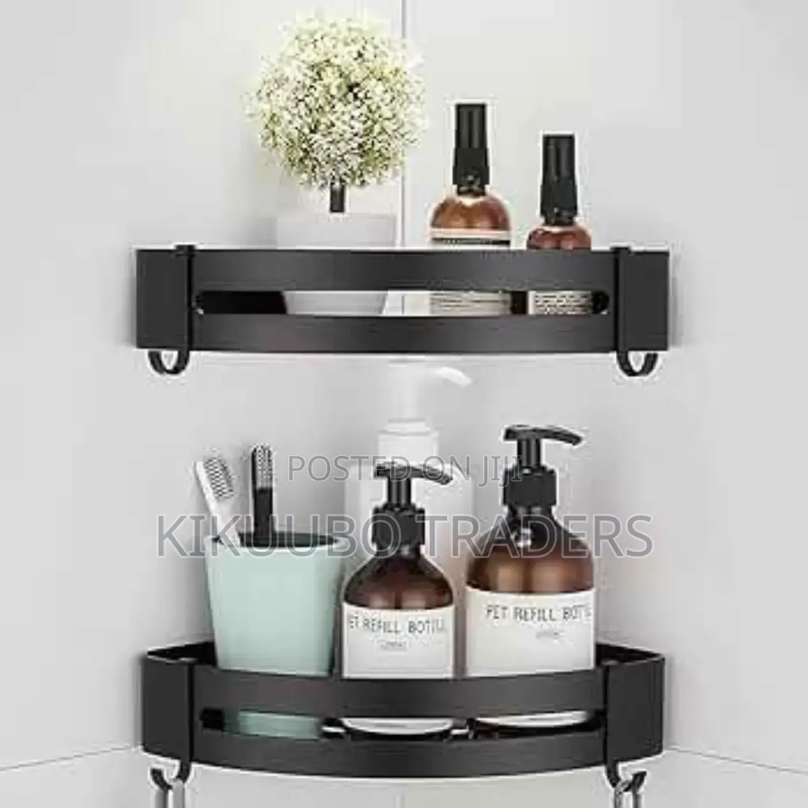 2pcs Self Adhesive Shower Bathroom Caddy