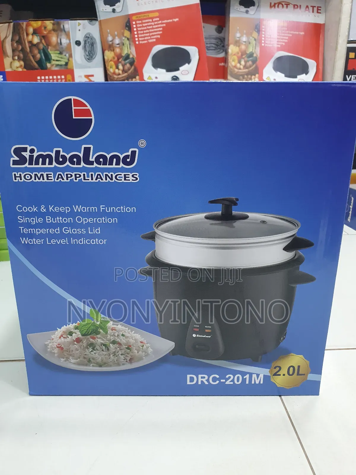 Simbaland 2liters Automatic Rice Cooker With 2yrs Warrantee