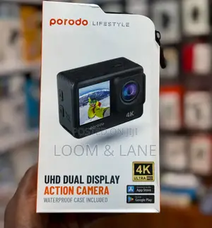 PORODO UHD Dual Display Action Camera (PD-4KACAM)