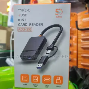 Type-C + USB 8 in 1 Card Reader/ Cf Card Reader 3.0
