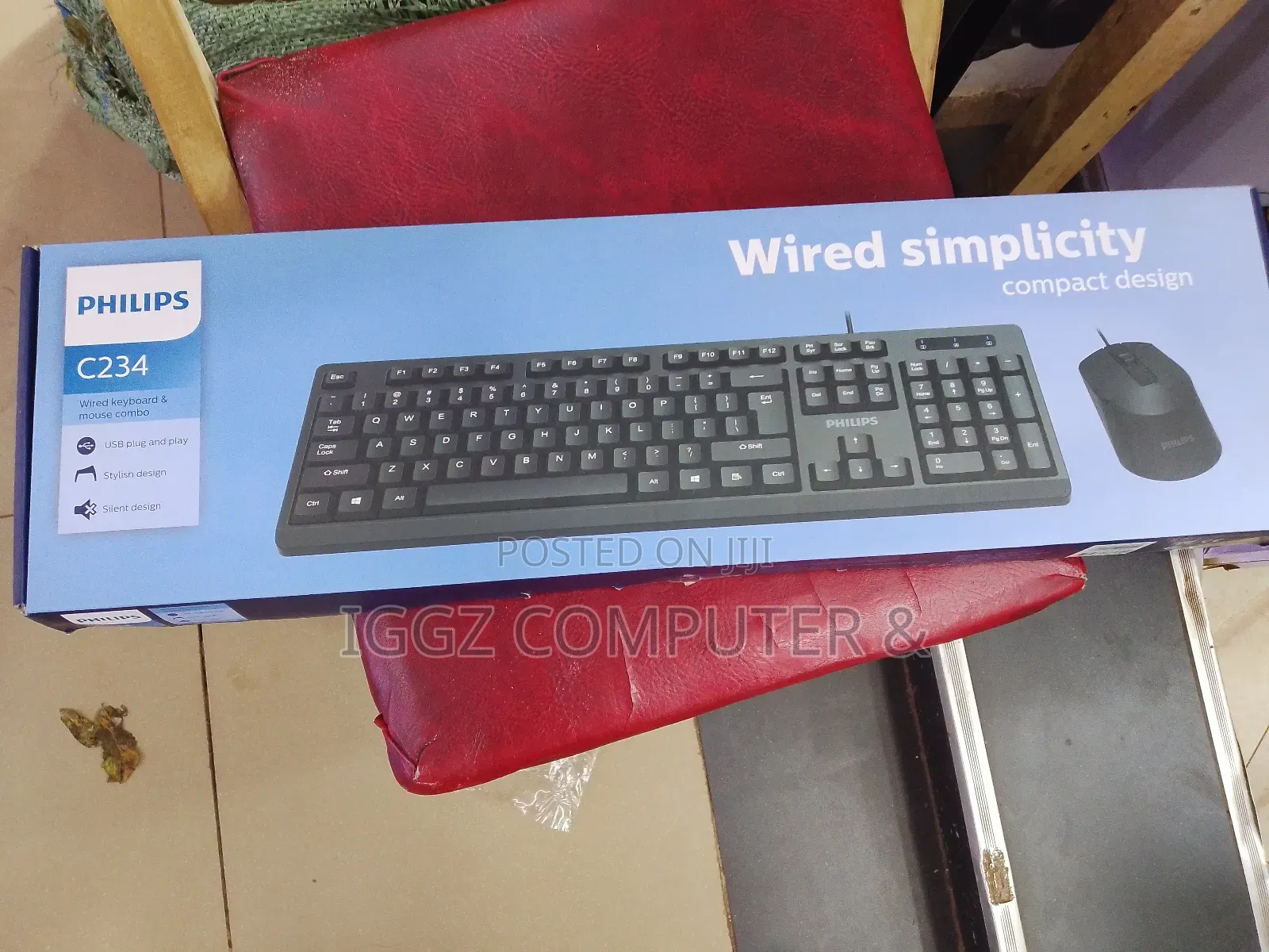 Phillips 234 Wired Keyboard and Mouse Combo