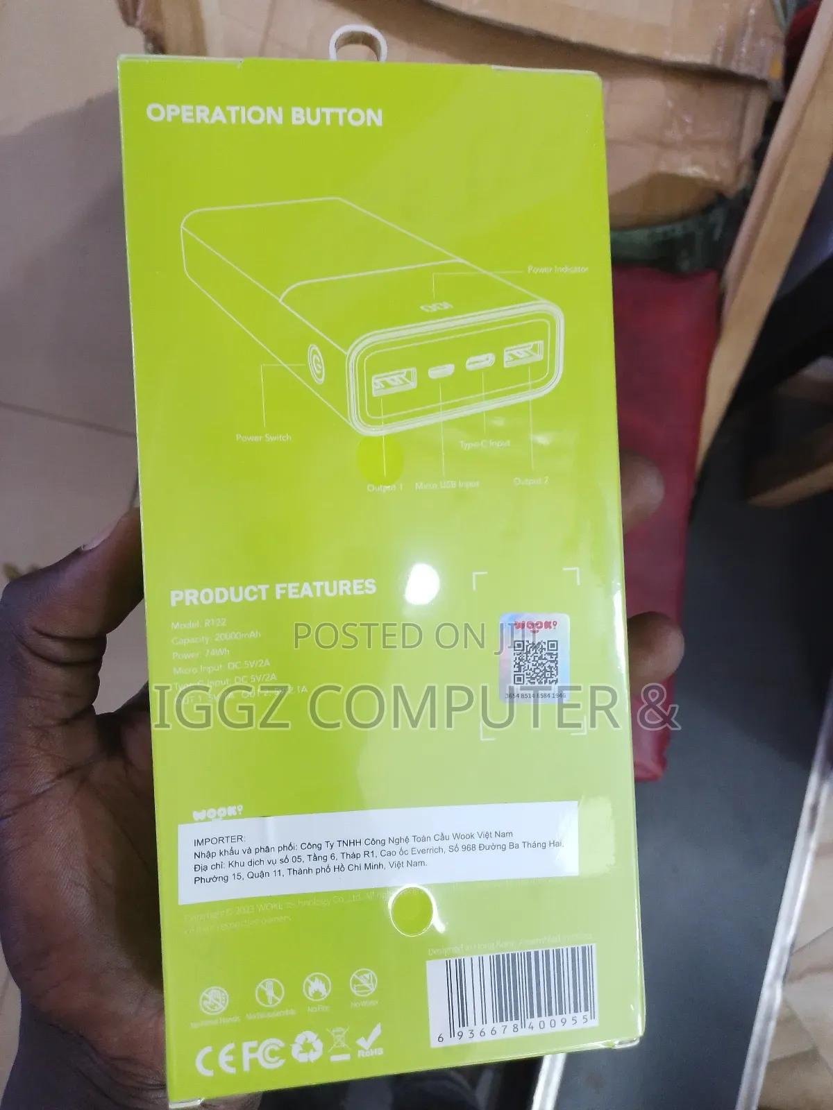 Robot Rt22 20000mah Power Bank