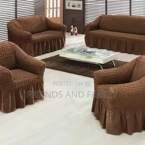Sofer Covers Set. Seven Seater.3+3+1( Brown)