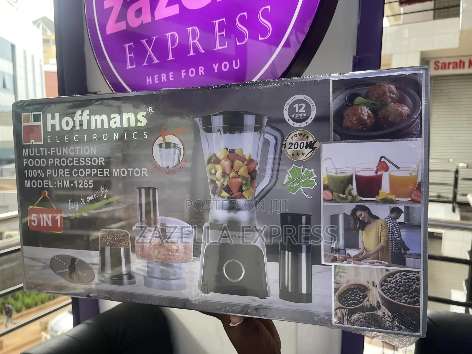 Hoffmans 5 in 1 Multifunctional Food Processor Blender Hm-12