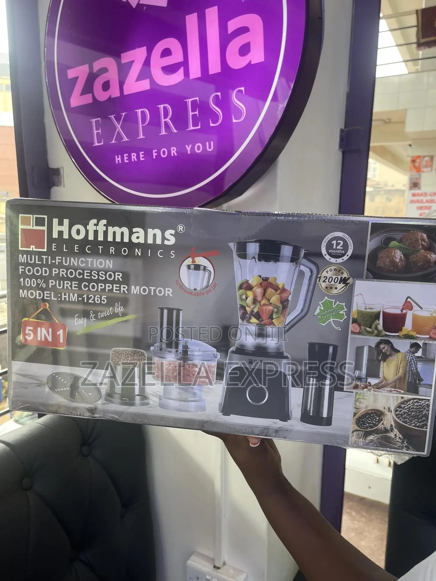 Hoffmans 5 in 1 Multifunctional Food Processor Blender Hm-12