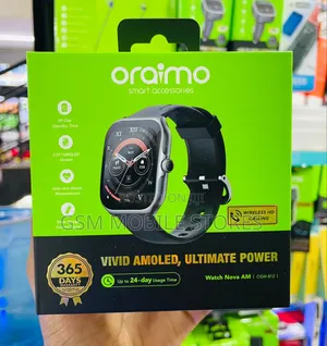 Oraimo Watch Nova AM 2.01" AMOLED Screen Curved Cover.