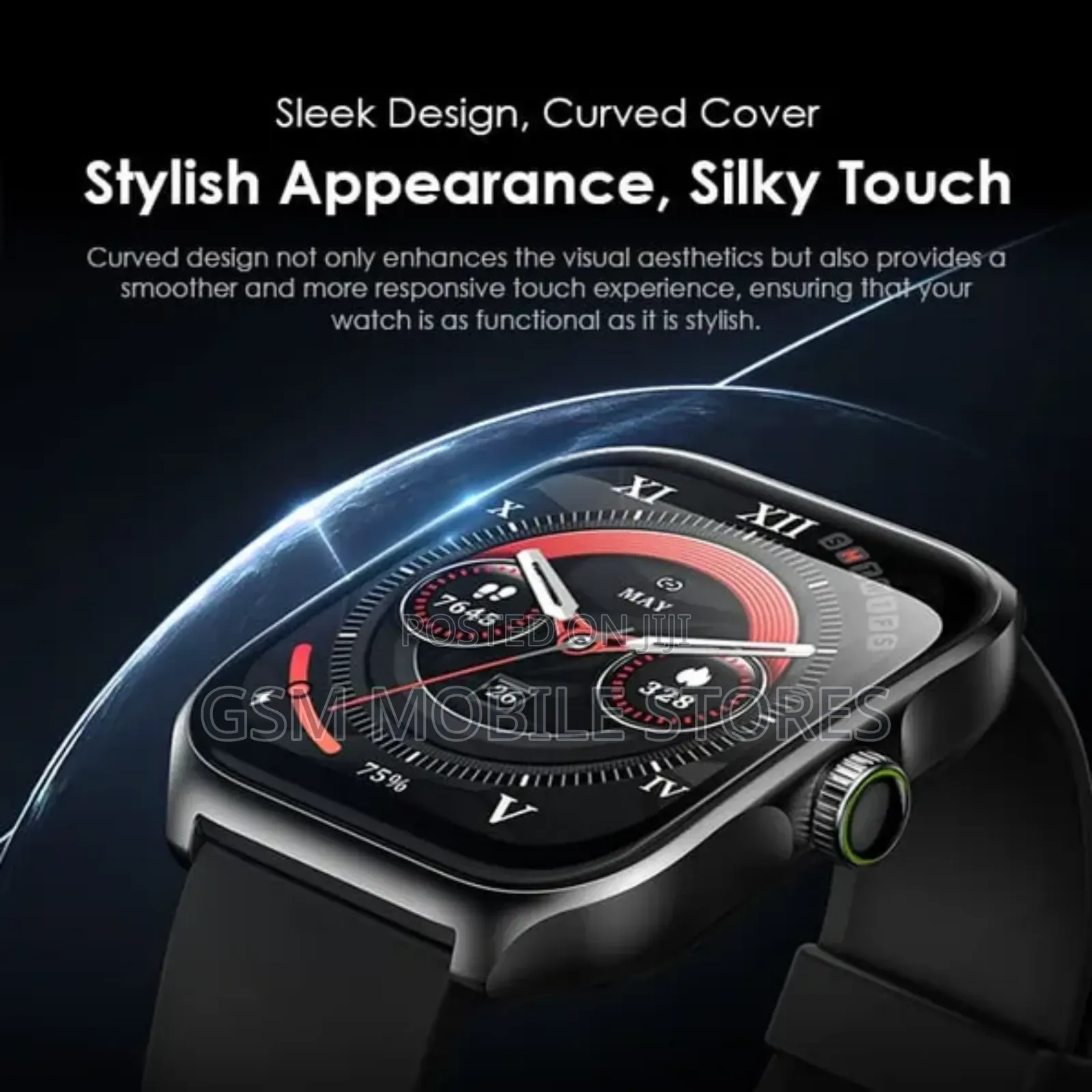 Oraimo Watch Nova AM 2.01" AMOLED Screen Curved Cover.