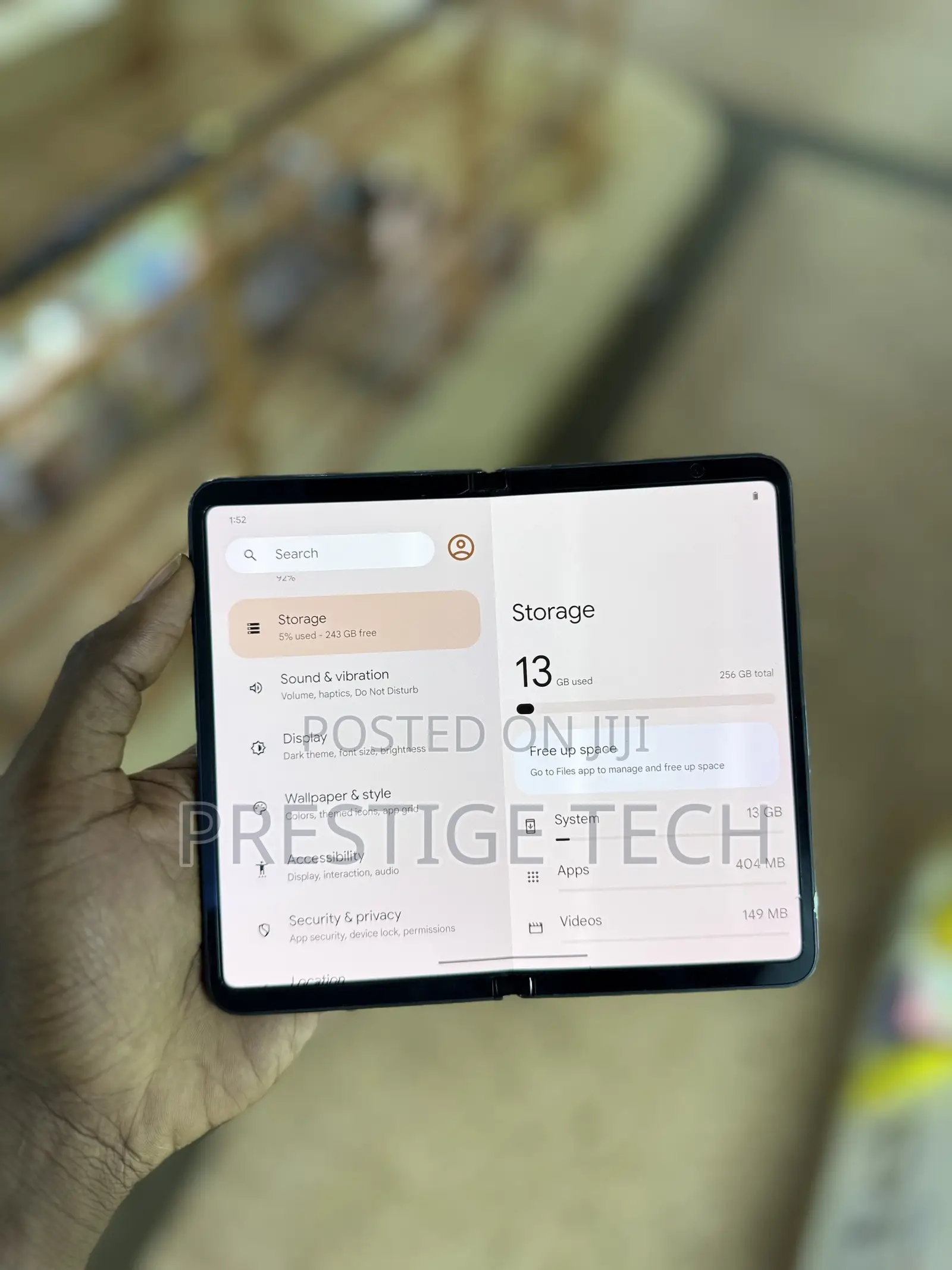 Google Pixel Fold 256 GB Black