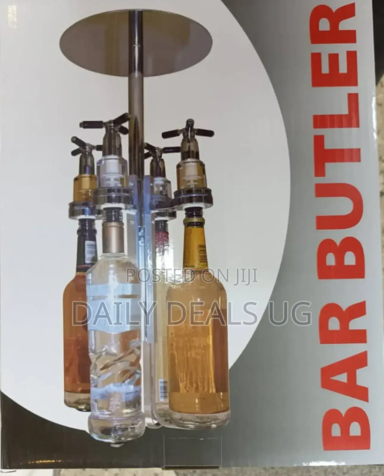 Metallic Bottle Butler Dispenser