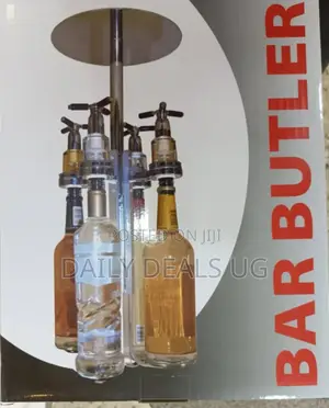Metallic Bottle Butler Dispenser