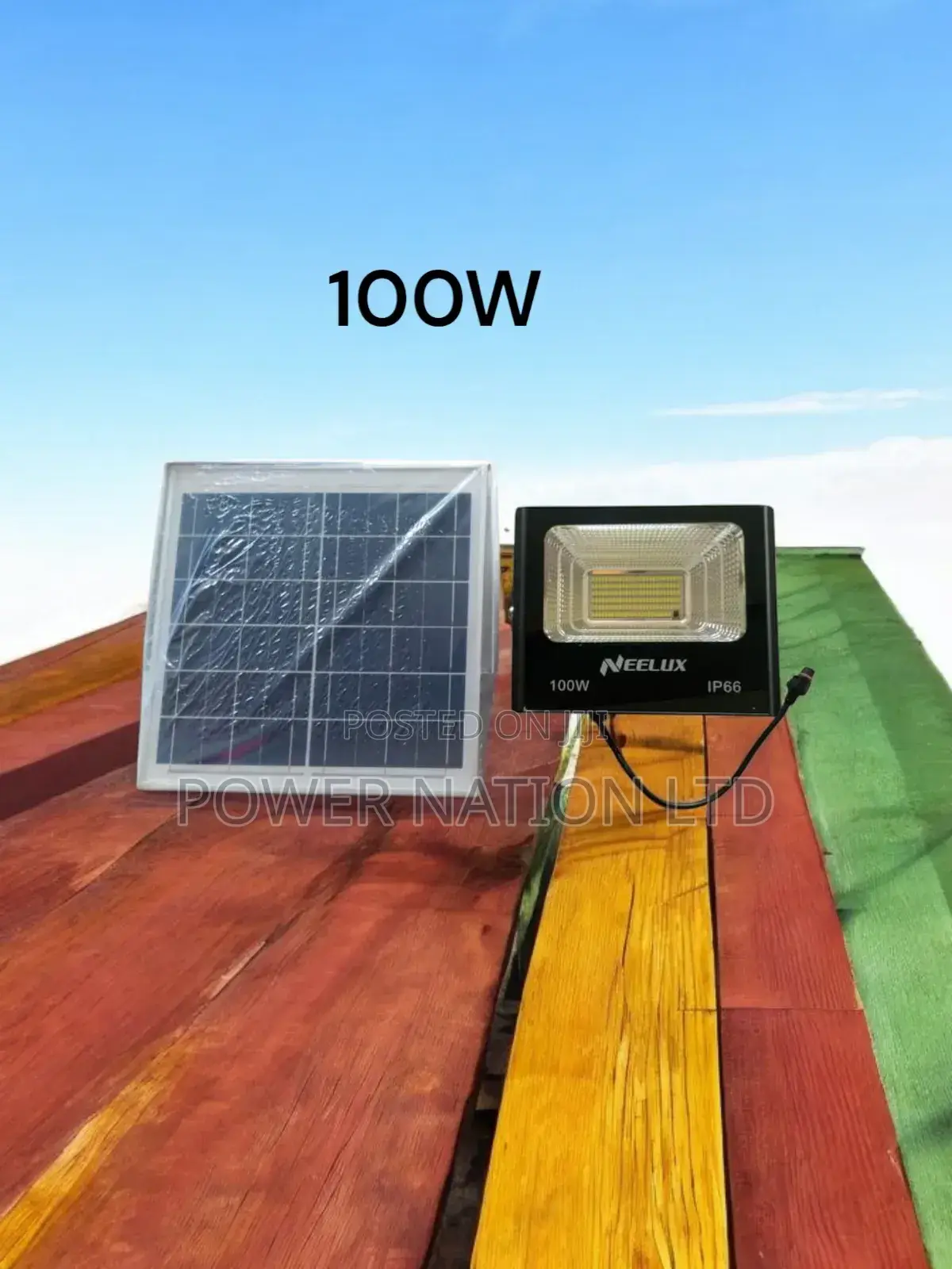 100w Solar Flood Light Green Energy