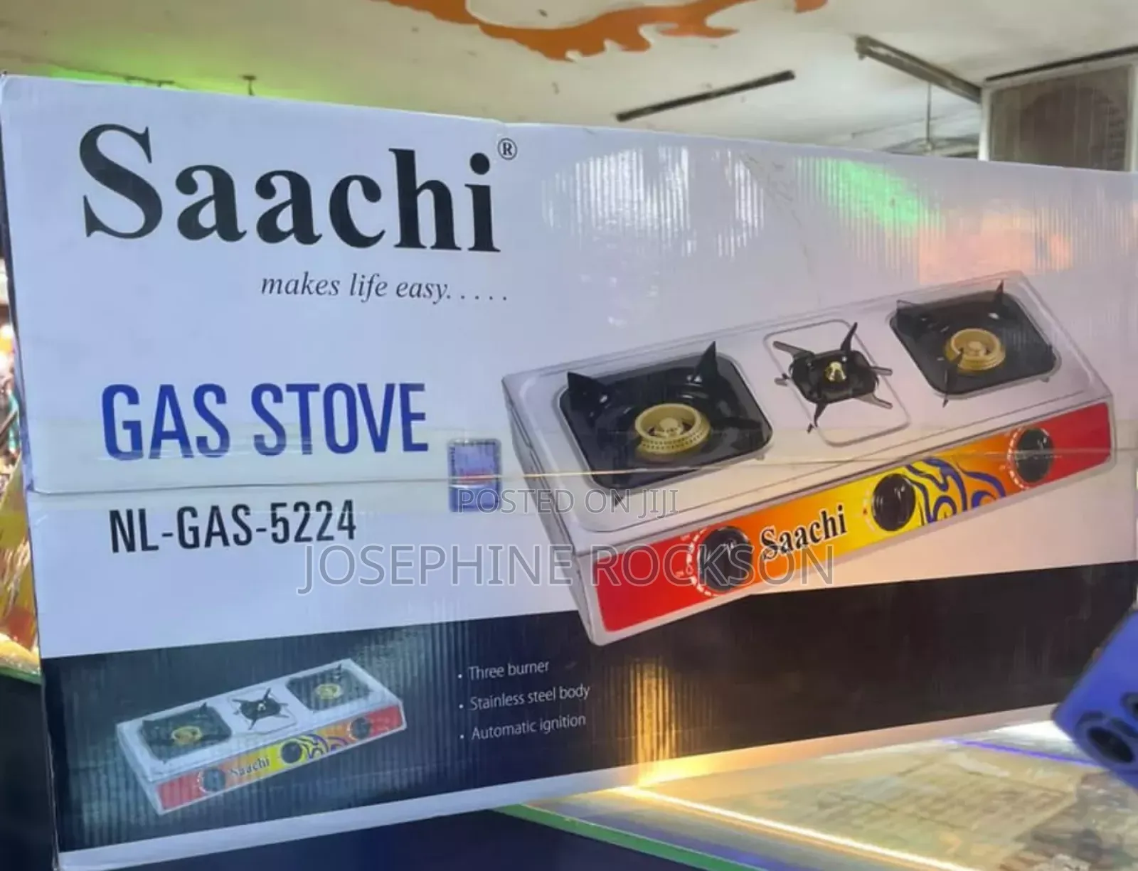 Saachi 3 Burner Gas Stove