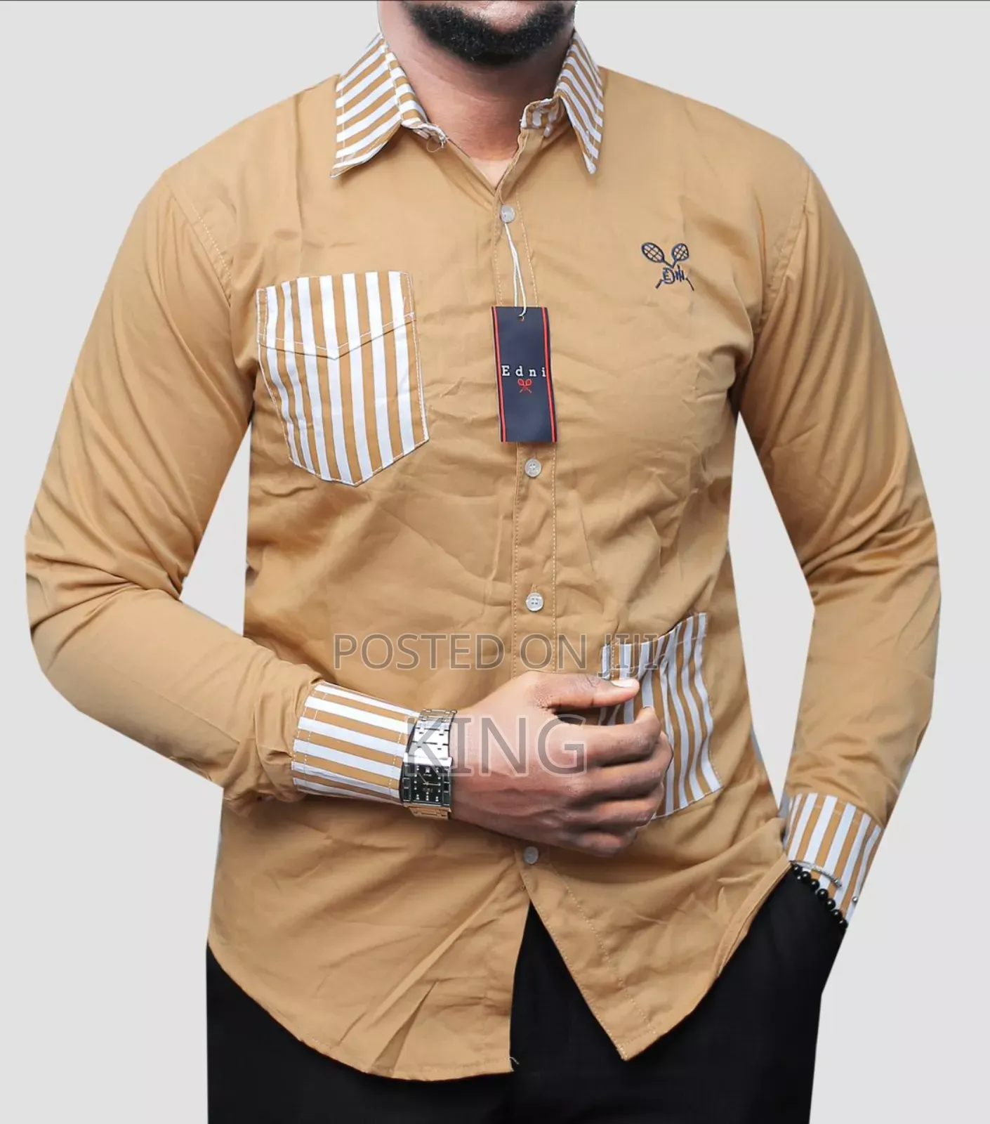 Metro Turkish Shirt. Collar/Cotton