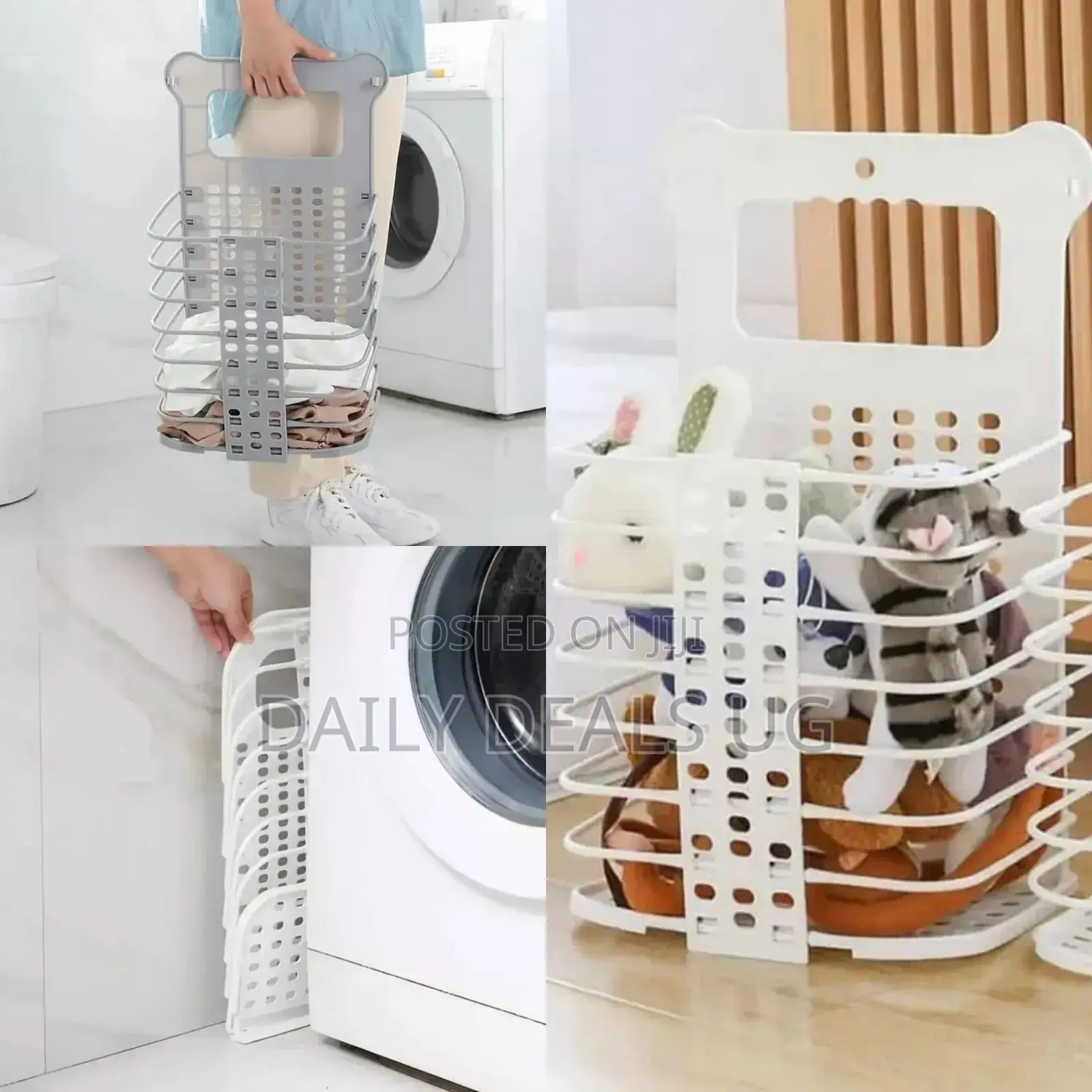 Plastic Mounted Laundry Basket