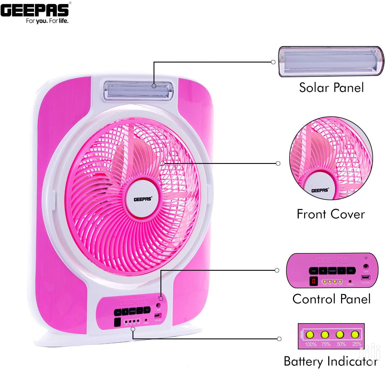 Geepas 9 Speed Rechargeable Electric Cooling Fan