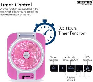 Geepas 9 Speed Rechargeable Electric Cooling Fan
