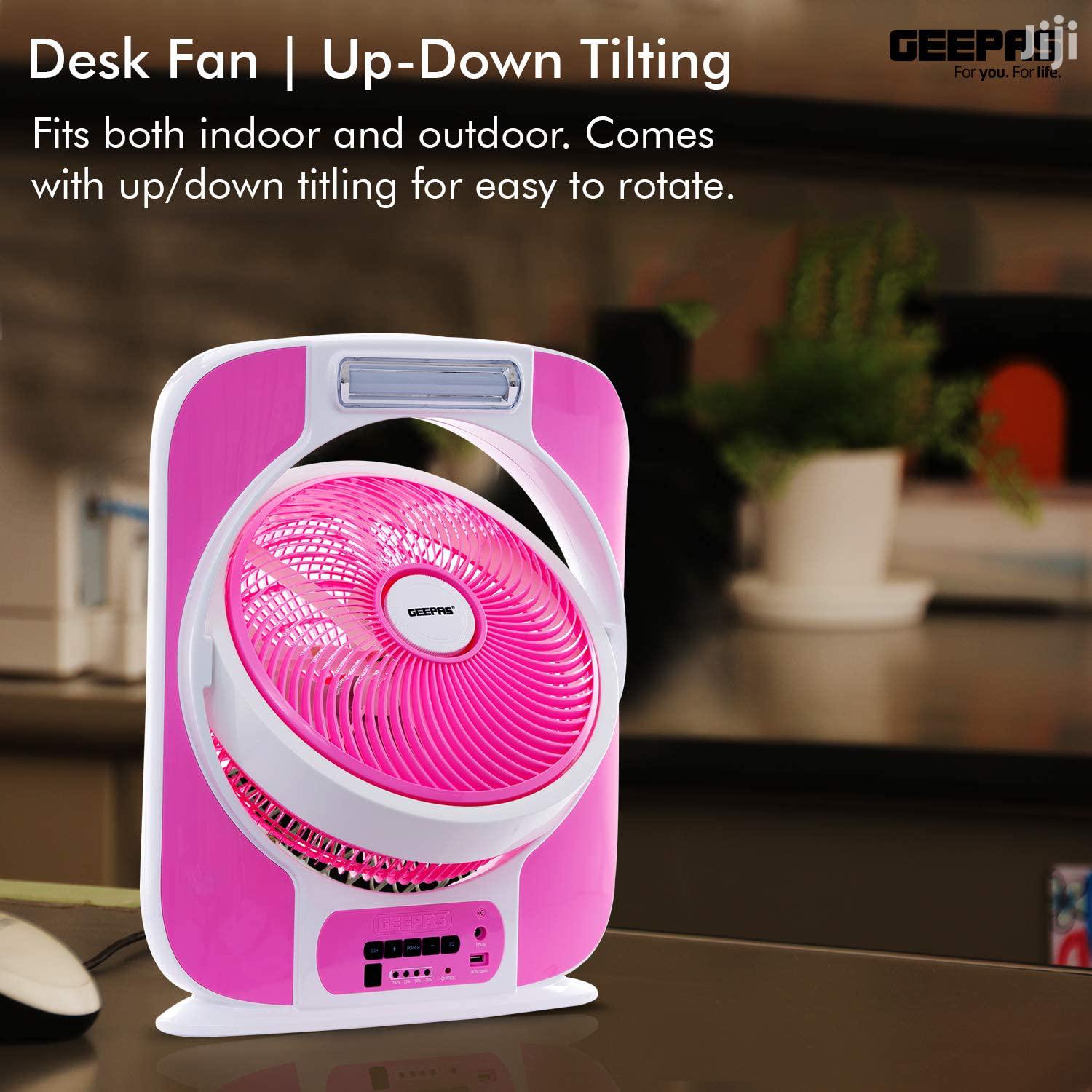 Geepas 9 Speed Rechargeable Electric Cooling Fan