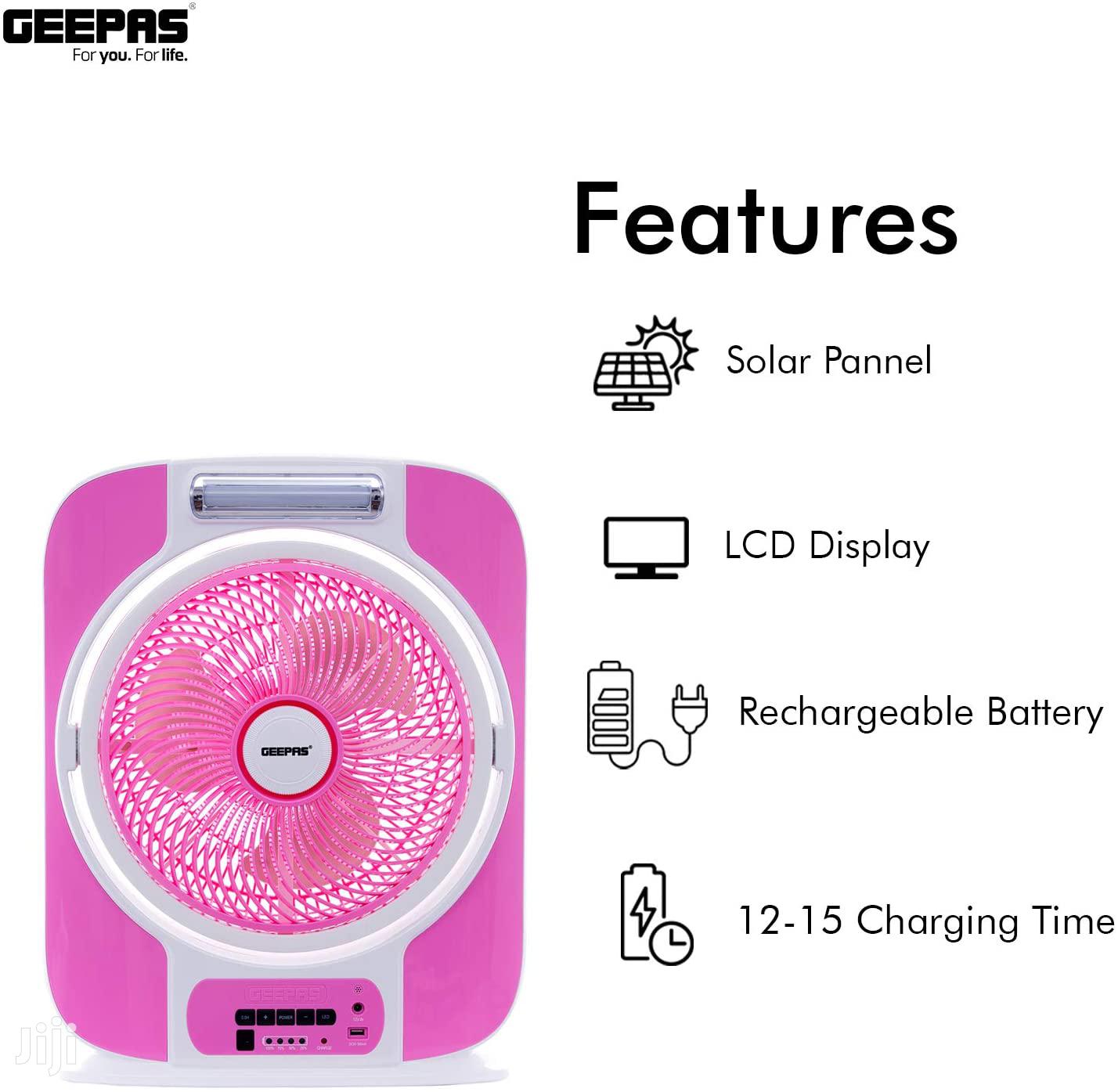 Geepas 9 Speed Rechargeable Electric Cooling Fan