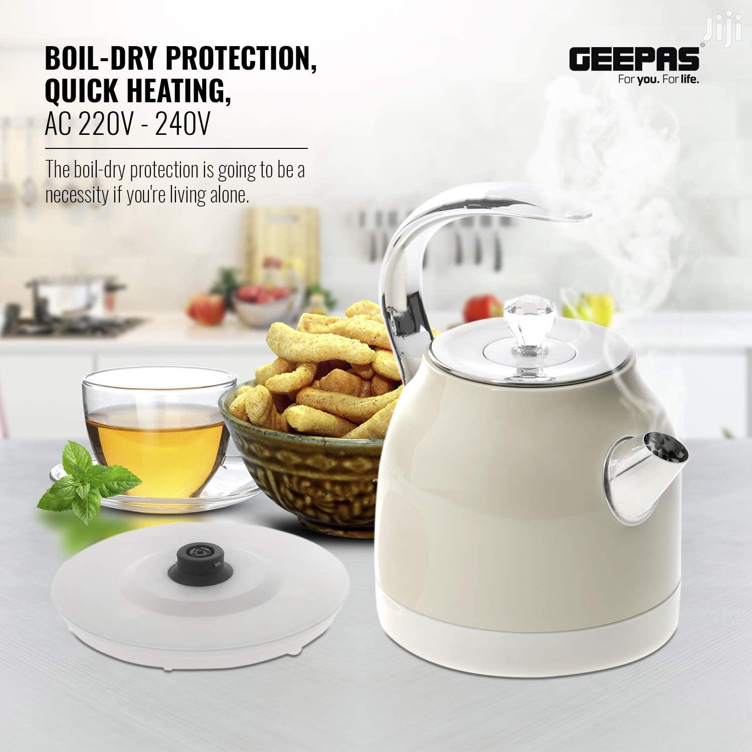 Cool Geepas 2200W Multicolor Cordless Electric Kettle 1.5 Litre