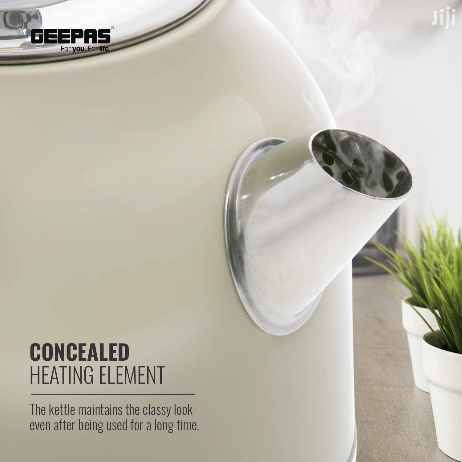 Cool Geepas 2200W Multicolor Cordless Electric Kettle 1.5 Litre