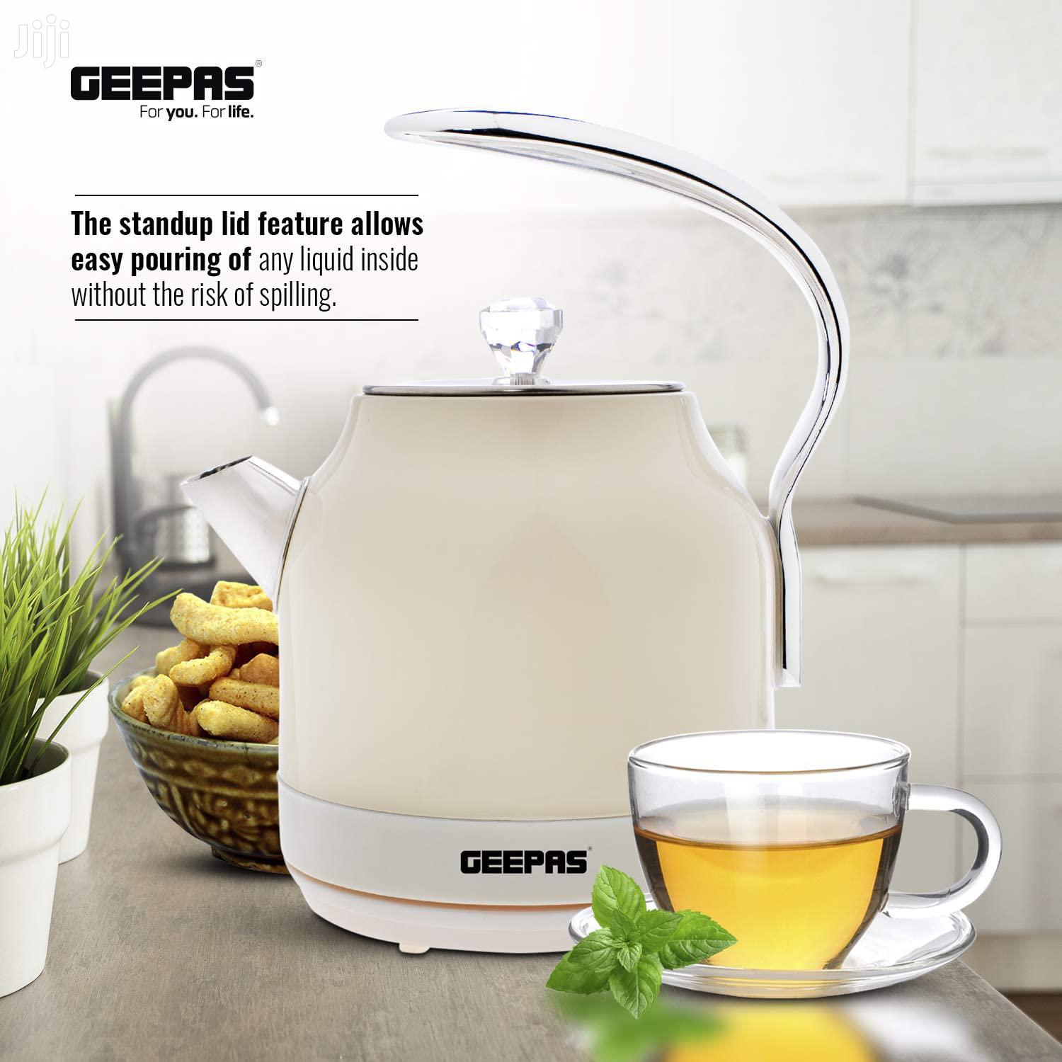 Cool Geepas 2200W Multicolor Cordless Electric Kettle 1.5 Litre