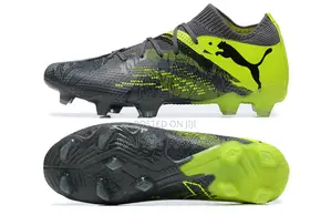 Grey/Green Puma Future 7 Ultimate Low FG Football Shoes
