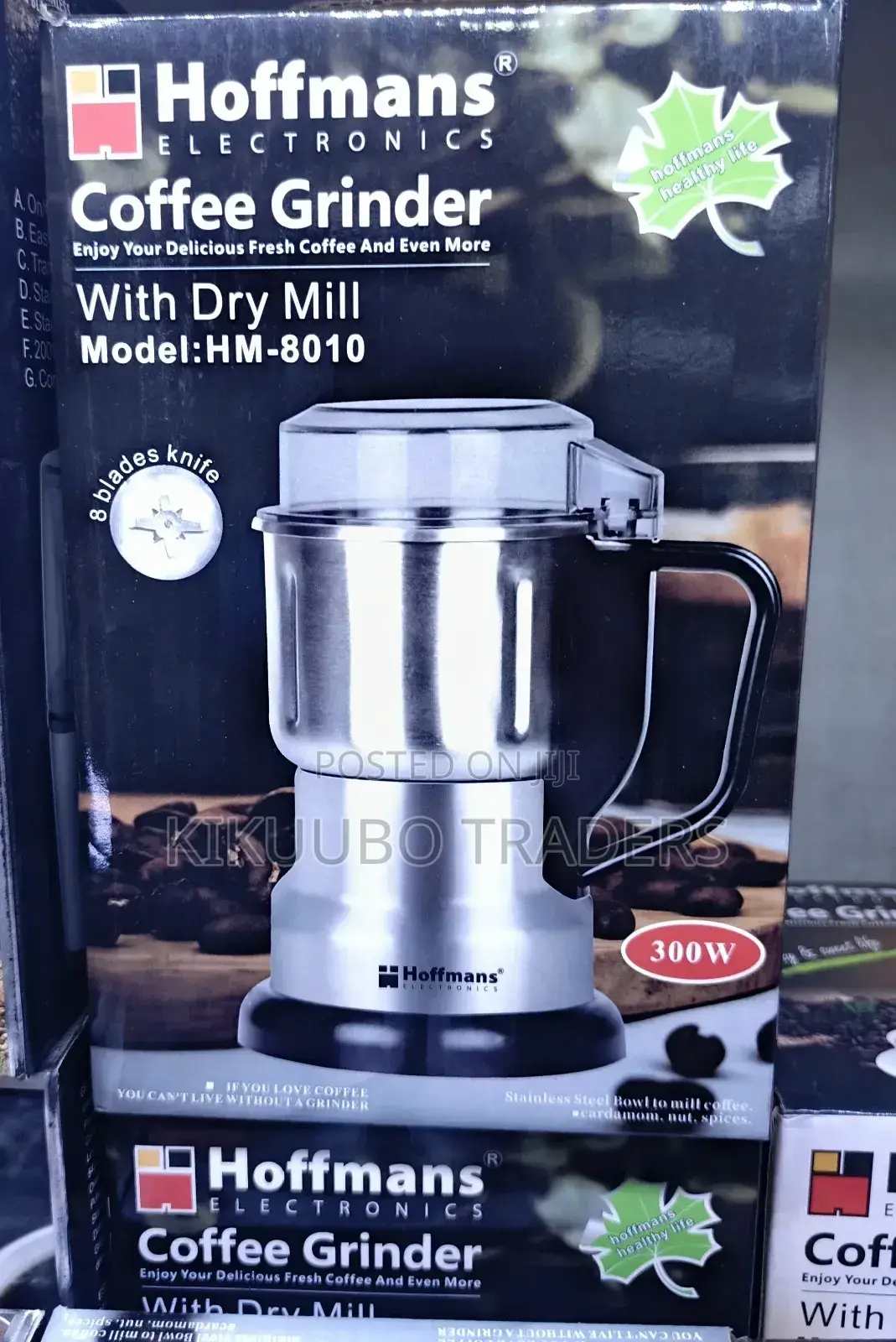 Hoffman Portable 300w Coffee Grinder