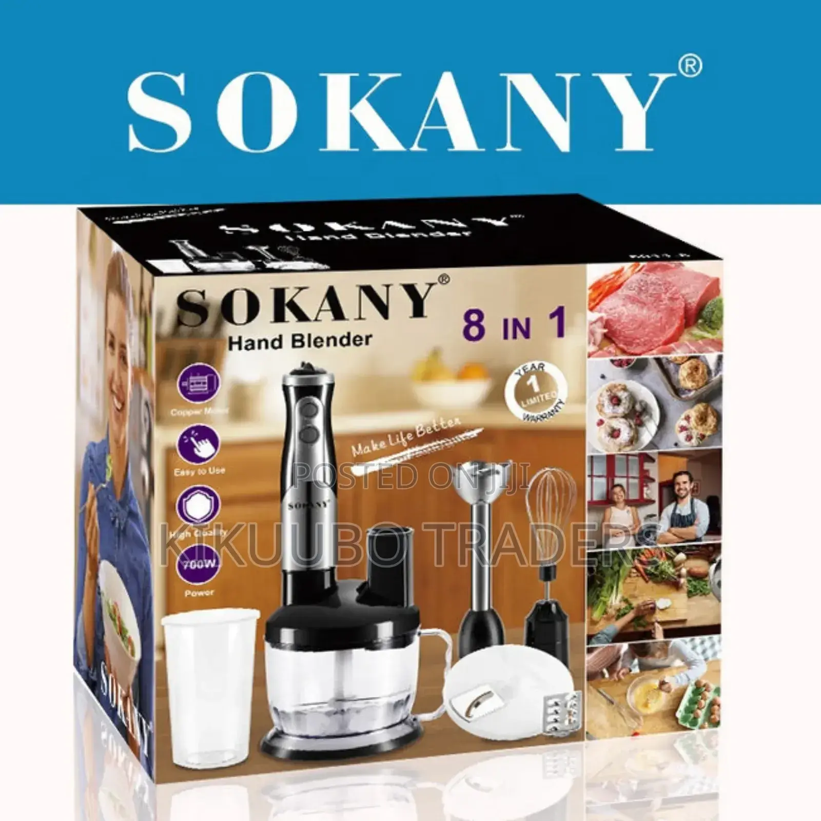 Sokany 8in1 Hand Blender