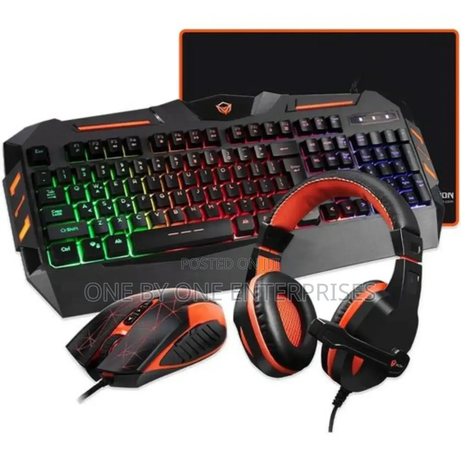 Gaming Set Combo 4 in 1 Gaming Keyboard, Headset,Mouse Pad