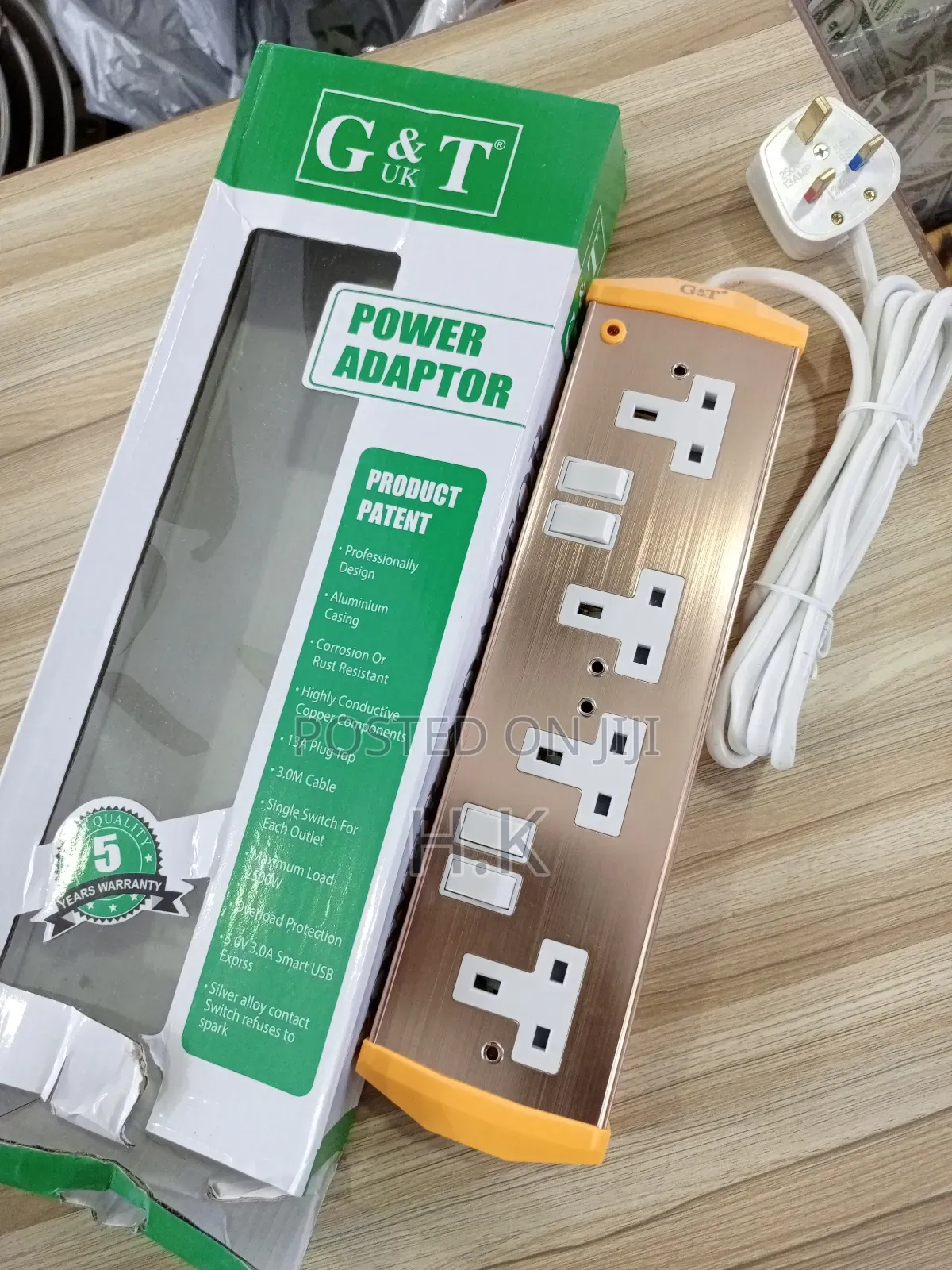 G T 4-Way Power Extension Cord