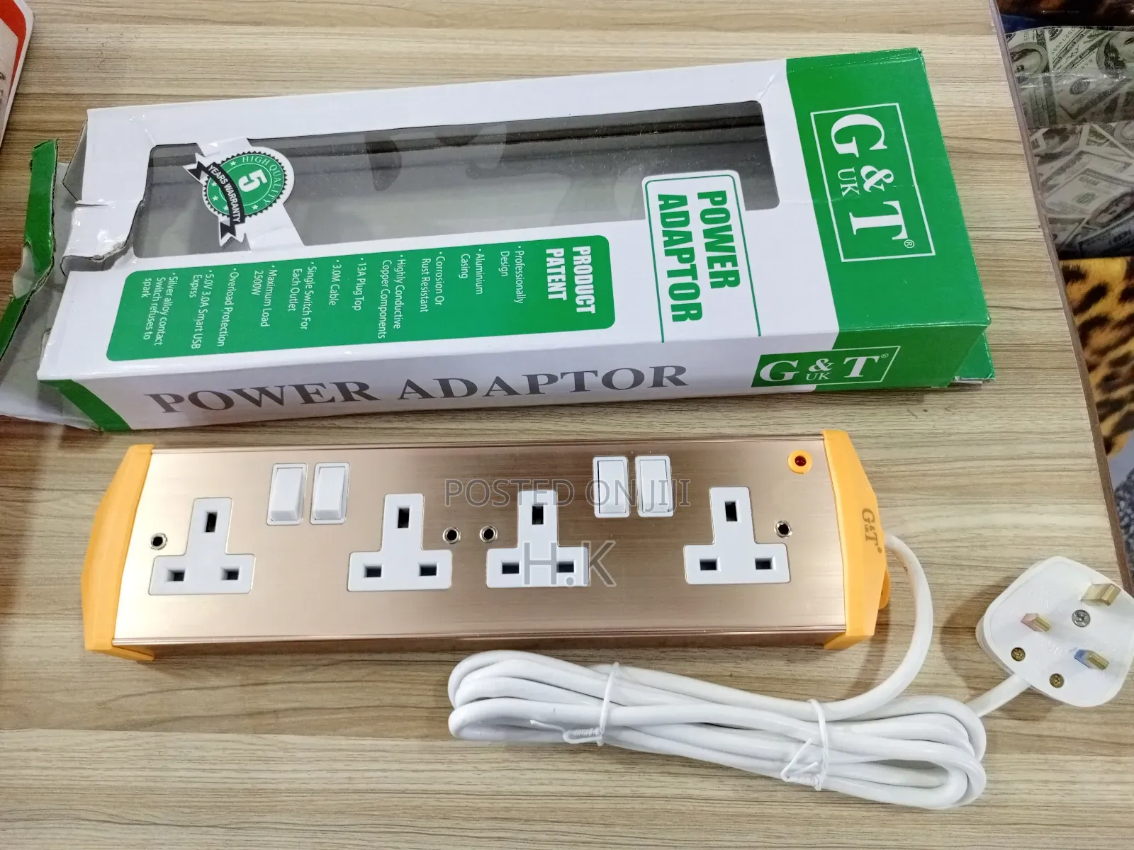 G T 4-Way Power Extension Cord