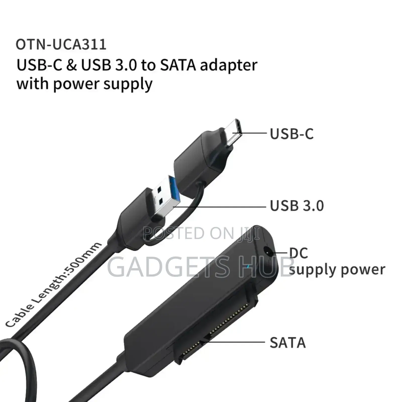 USB-C USB 3.0 to SATA Adapter
Otn-Uca311