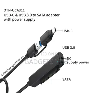 USB-C USB 3.0 to SATA Adapter
Otn-Uca311