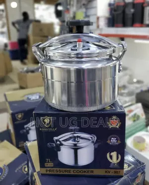 7L Stainless Steel Pressure Cooker - Silver