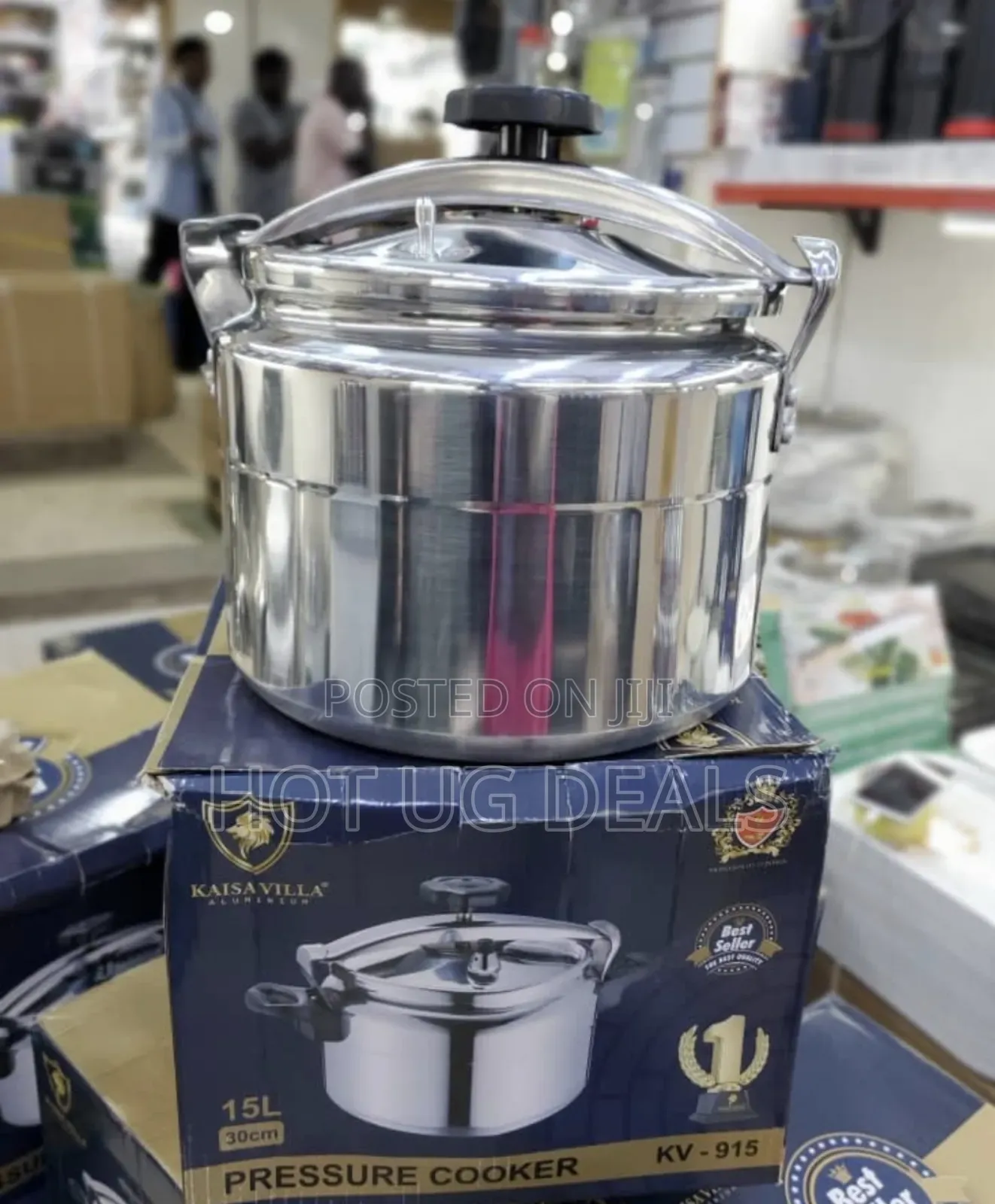 Kaisa Villa Mega Aluminium Pressure Cooker, 15L KV- 915