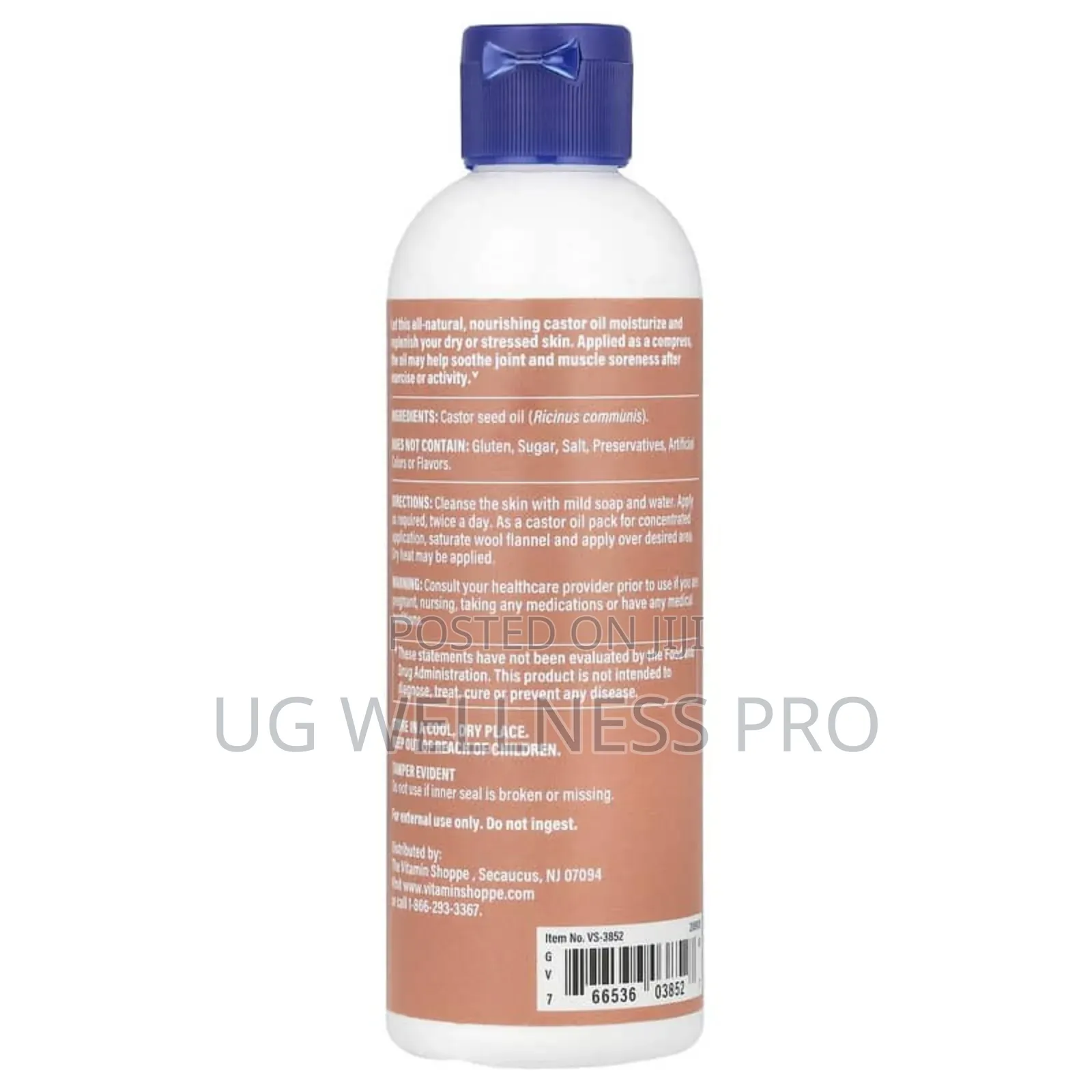 The Vitamin Shoppe, Castor Oil, 8 Fl Oz (237 Ml