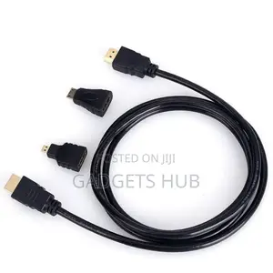 3 in 1 HDMI Cable 1.5m MINI HDMI Female to Micro Male Header