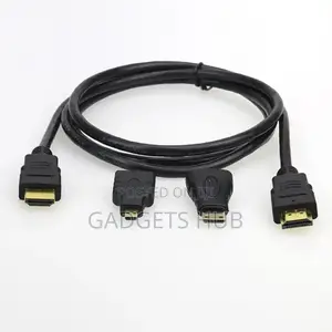 3 in 1 HDMI Cable 1.5m MINI HDMI Female to Micro Male Header