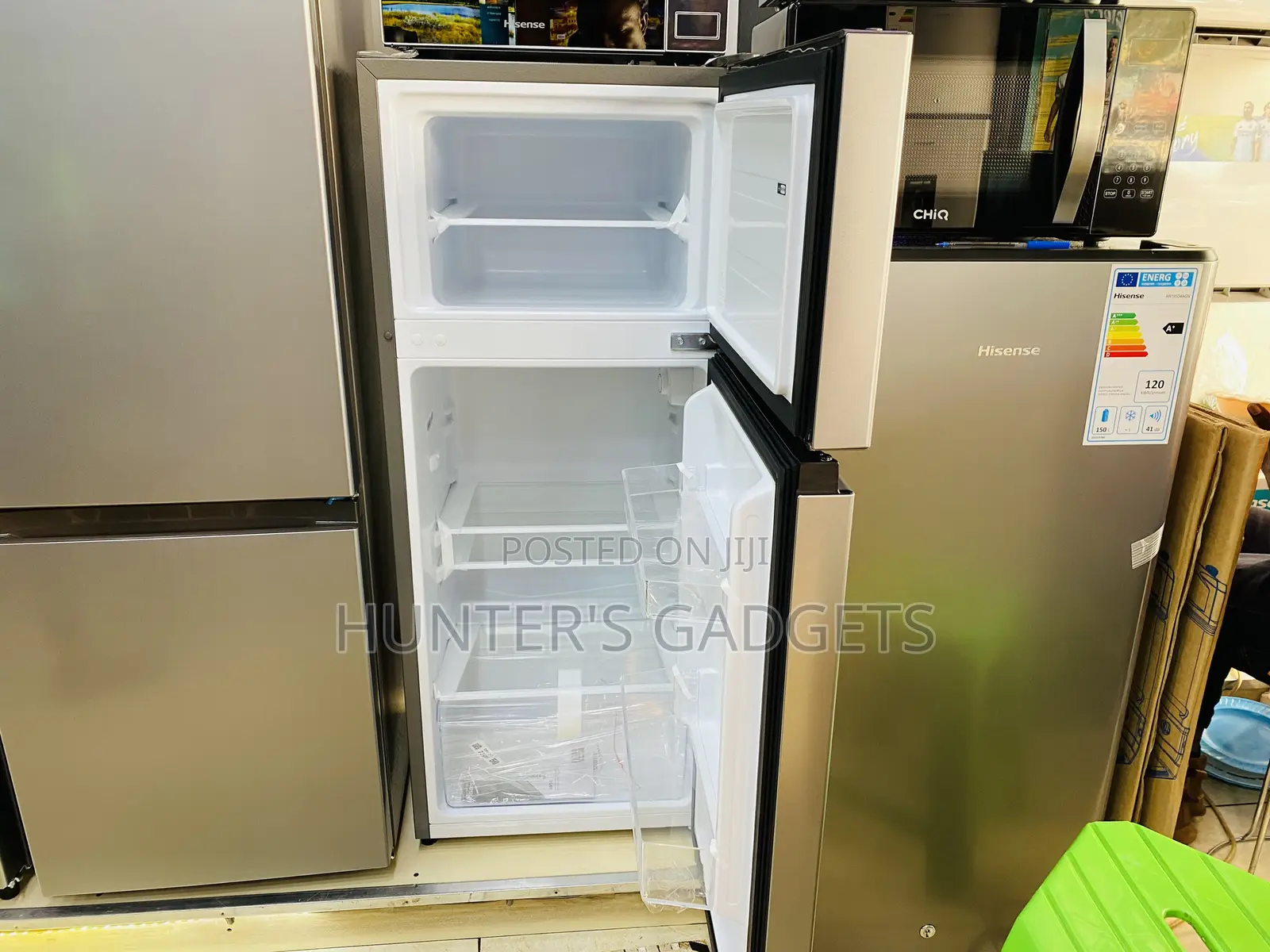 Hisense 160 Liters Brand New Double Door Fridge