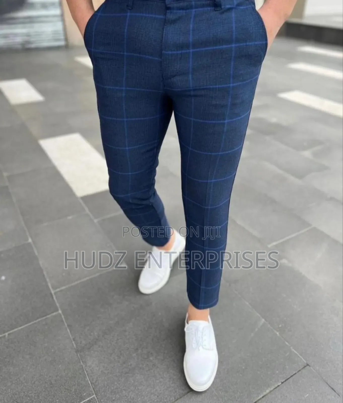 Blue Checkered Pant