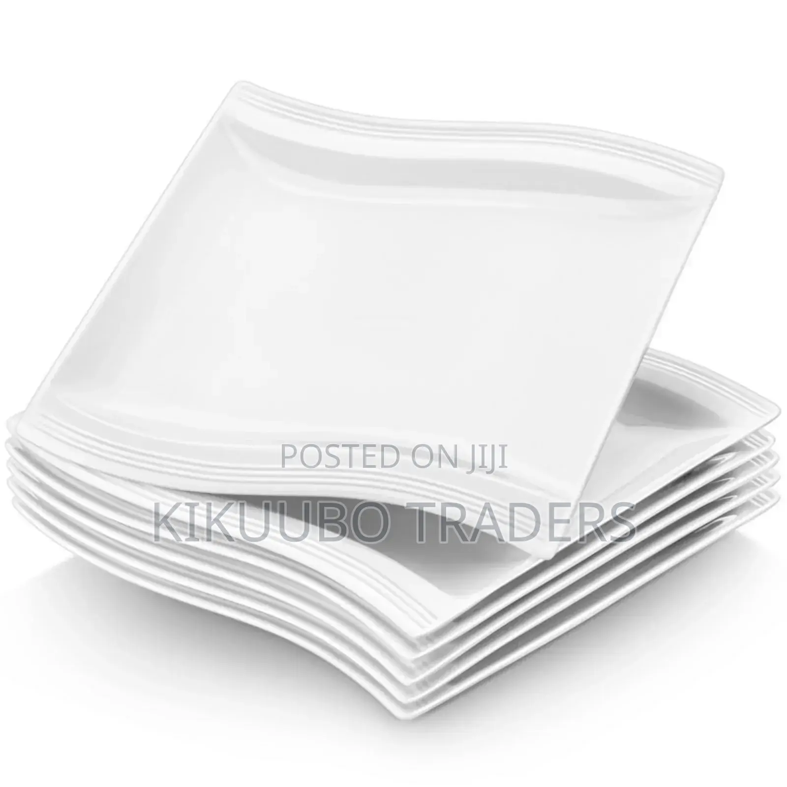 6pcs of Square Checked Plates